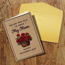 Thiệp chúc mừng Ngày của Mẹ hài hước kèm phong bì, 1 chiếc, Biển trang trí Ngày của Mẹ đầu tiên với bó hoa hồng đỏ, Món quà độc đáo dành cho mẹ và mẹ tương lai, Lý tưởng để chúc mừng bất kỳ dịp nào. - Bộ - Xem 8