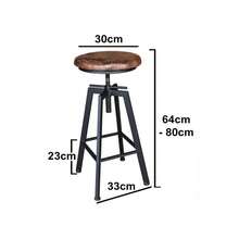 Industrial Bar Stool Counter Height Chairs Adjustable Breakfast Chair Last One - Multicolor - View 4