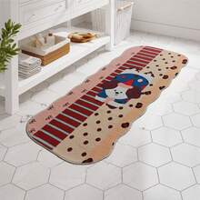 1pc Cartoon Dog Printed Bath Mat, Bathroom Rug, Kitchen Mat, Area Rug, Laundry Room Carpet, Soft Plush Printed Rug, Area Decor Carpet, Thick Anti-Fatigue Kitchen Mat, Waterproof Non-Slip, Farmhouse, Comfortable Standing Mat For Sink, Bathroom, Laundry Room - Cartoon Dog Pattern - View 3