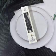 6pcs Black Spiral Curved Birthday Party Decorative Candles, High Quality, Suitable For Birthday, Party, Wedding, Holiday - Multicolor - View 10