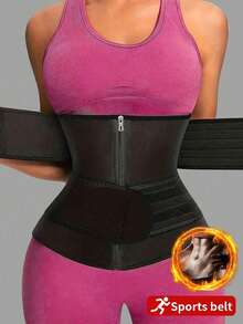 Waist Trainer | Waist Cincher, Waist Trimmer And Shaper For Lower Abdomen Fat - Black - View 12