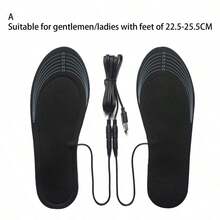 USB-Powered, Trimmable Electric Heated Insoles For Men And Women, Providing Foot Heating And Massage - Multicolor - View 7