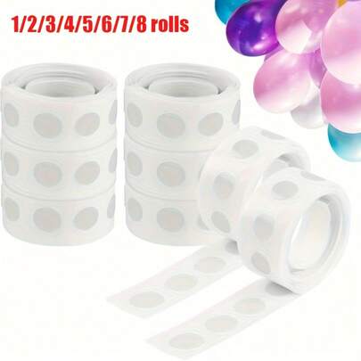 نقاط غراء مزدوجة الجانب مناسبة لديكورات حفلات الزفاف وعيد الحب وأعياد الميلاد وحفلات عيد الهالوين والكريسماس. تستخدم مع ملصقات البالونات الشفافة، وسادات لصق البالونات القوية، بدون بقايا، قابلة للإزالة، نقاط دائرية، مثالية للتعليق، شريط لاصق مزدوج الجانب، أعمال فنية DIY للتجليد، هدية عيد الأم