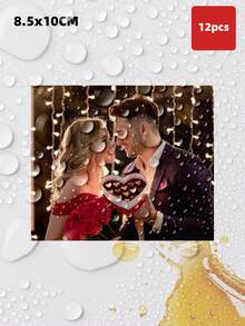 1/4/12/20 Pcs Personalized Photo Wine Bottle Labels, Customized Wedding Champagne Whiskey Stickers, Waterproof Oil-Proof Adhesive Decorative Labels, Wedding Favors For Guests - Multicolor 1 - View 17