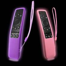 1pc Smart TV Remote Control Box Silicone, BN59-01241A, BN59-01242A, Bn59 - 01260a, BN59-01266A, BN59-01259B BN59-01259E, Remote Control Box Protective Cover, Lightweight And Child-Friendly Non-Slip, Shockproof, With Protective Cover. Glowing In The Dark, - Multicolor - View 10