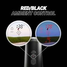 Blue Tees Golf Series 3 Max+ Golf Rangefinder with Slope Switch 1000 Yards Range Finder 6X Magnification Laser Rangefinder Slope Measurement Magnetic Strip Flag Pole Locking with Pulse Vibration - Negro - Ver 4