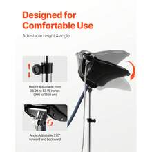 Lavabo de champú portátil, lavabo de champú profundo con altura y ángulo ajustables, incluye manguera de desagüe, cabezal de ducha, lavabo de pelo ligero para peluquería, centro de spa y uso doméstico, negro - 20,47 x 20,67 x (38,98-53,15) pulgadas - Ver 3