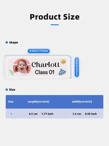 1/30/60/180/240pcs Personalized Photo & Name Stickers, Back To School Labels With Photo And Text, Transparent Waterproof PVC Self-Adhesive Labels, Suitable For Backpacks, Water Bottles, Lunch Boxes, Notebooks, Pencils, Personalized Gifts, Daycare - Multicolor - View 5