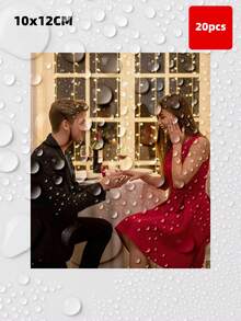1/4/12/20 Pcs Personalized Photo Wine Bottle Labels, Customized Wedding Champagne Whiskey Stickers, Waterproof Oil-Proof Adhesive Decorative Labels, Wedding Favors For Guests - Multicolor 1 - View 48