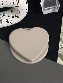 1pc Skin-Friendly Solid Color Heart-Shaped Magnetic Phone Holder, New Women's Adsorption Backpack, Desktop Stand Accessory, Super Attractive Strong Magnet, Compatible With Apple & Android Phones - Multicolor - View 11