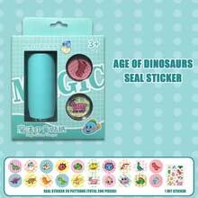 1 pieza Sellos adhesivos mágicos, pegatinas de recompensa de dibujos animados para manualidades de scrapbooking, pegatinas de sello de elogio adecuadas para recompensar y elogiar a estudiantes, útiles escolares, vuelta al cole - Multicolor - Ver 9