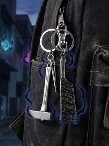 1个 Crunchyroll 官方授权的咒术回战武器合金钥匙扣，设计精美，动漫周边，送给朋友、家人、粉丝的生日、圣诞节、新年、情人节礼物 - 多色1 - 查看 1