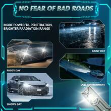 HYNBYZJ 2pcs H4 H7 LED Headlight Bulb H1 H3 H11 9005 HB3 9006 HB4 9012 Auto Headlamp 800000LM Super Bright CSP Driving Headlamp Bulb Turbo Fog Lamp 12V - A - View 4