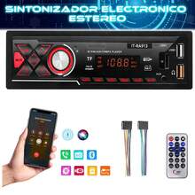 Estéreo de Auto Estéreo Coche Reproductor Mp3 Radio Con Fm Bluetooth5.0 Aux 2USB Estereo Auto 4 Modos De Reproducción De Música RCA, Lector de tarjeta SD - A - Ver 2