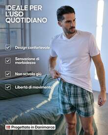 Ropa interior activa de talla grande para hombres - Verde Mixto/Rayas 4 Pares - Ver 3