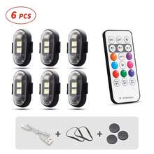 无线轻型无人机直升机警示灯 RGB LED闪光灯 摩托车灯 LED闪光灯 带USB充电 - 引領 - 查看 16