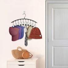 1 pieza Percha de pantalones de acero inoxidable, organizador de armario ahorra espacio con 10/15 pinzas, secadora multiusos para el hogar para ropa, ropa interior, calcetines, pantalones - Multicolor - Ver 12