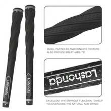Golf Grips Standard Size Pack of 13 Available in Gray Black Blue - Gris (13 empuñaduras con 15 cintas) - Ver 6