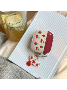 Cherry & Strawberry Style Protective Case Compatible With Apple Wireless Charging Case, Scratch-Resistant & Anti-Drop - Multicolor - View 4