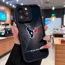 Logotipo de los Houston Texans con fondo. Esta elegante funda es compatible con Samsung, Apple, OPPO, , etc. Fabricada en TPU flexible, resistente a golpes y arañazos, ofrece una excelente protección contra caídas y un agarre cómodo. Es un regalo ideal para familiares, amigos y seres queridos, ideal para festivales. Fundas para iPhone, San Valentín, , fundas para hombre, celulares y accesorios, funda negra para teléfono. - Negro - Ver 1