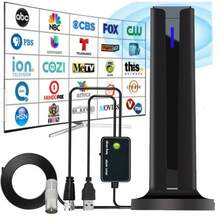 High Definition Digital TV Antenna Indoor Signal Amplifier - Black - View 9