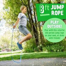 8 Foot Glow In Dark Rope, Active Outdoor Youth Fitness Exercise Equipment, Braided Nylon Gym Accessories - Green - View 4