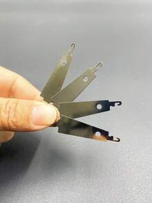 5pcs Cross Stitch Accessories Kit: 5cm Steel Needle Threader, Iron Hook Needle Threader, Double Hook Puller Tools - Double-ended Thread Puller - View 1