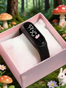 5pcs/Set TPU Silicone Strap Kids LED Digital Watch With Heart Shape, Displays Time, Month, Year, Week, Suitable For School, Daily Wear, Holidays & Gifts - Multicolor - View 7