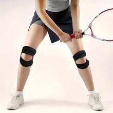 1pc Compression Elastic Patella Knee Brace, Suitable For Running, Cycling, Fitness, Provides Knee Joint Protection - Black - View 4