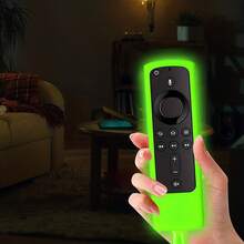 1 Remote Control Silicone Protective Cover, With Lanyard, Suitable For (4K Voice Remote Control 3/2 Generation Fire TV Stick Voice Remote Control Lift 1/2 Generation). Anti-Fall, Dust-Proof, Silicone Protective Cover Luminous Model - Multicolor - View 6