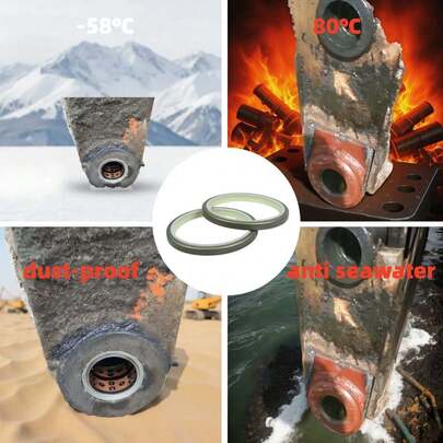 Excavator Car Dust-Proof Seal - Various Model, For Bucket Pins,Work With Commins Mitsubishi Yanmar Kubota Engine, Compatiable With Komatsu Hitachi Case Doosan Sany XCMG Equipment