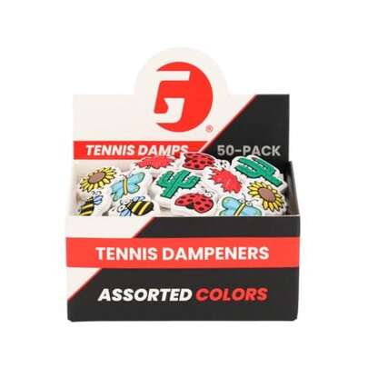 Nature Tennis Dampeners - Reduces Shock for Comfortable Play - Sunflower and Lady Bug Maple Leaf and Butterfly Cactus and Bee