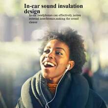 Auriculares internos graves profundos con cable - Blanco - Ver 3