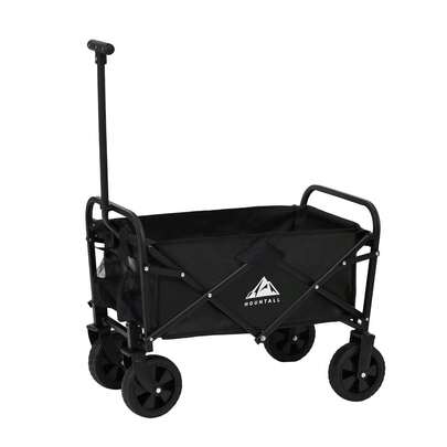 Blk Mini Foldable Garden Festival Trolley Camping Folding Cart Wagon Truck