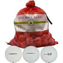 Golf Ball Planet 72 Used Golf Balls for Bridgestone in Mesh Bag 3A/2A Condition - Blanco - Ver 8