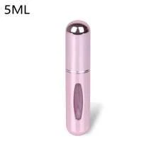 Mirror Finish Metallic Perfume Spray Bottle Mini Travel Refillable Atomizer - 粉色 - 查看 8