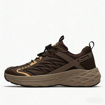 Men's Lace-Up Outdoor Trail Running Shoes, Suitable For All Seasons