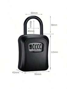 ABS Key Lock Box, Outdoor Lock Box For House Keys, Key Lock Box Wall Mount & Portable Combination Lockbox With Resettable Code, Security Lockbox For Outside House Keys, Apartment Realtors Spare Keys Storage - Multiple Styles - View 13
