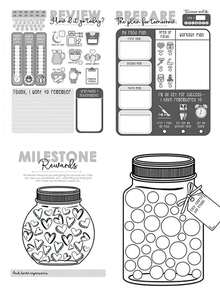 90-Day Fitness Challenge - Exercise & Diet Journal - Multicolor - View 10