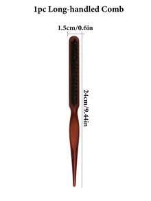 1pc Unisex Nylon & Wood Hair Brush And Beard Brush - Fragrance-Free Professional Hairstyling Brush, Suitable For Professionals To Manage Thick And Thin Hair, Hair Comb, Wood Comb, Hair Brush, Wood Brush, Hair Styling Brush, Detangling Brush, Curling Brush, Straightening Brush, Ideal Travel Essential Hair Styling Tool. - Multicolor - View 9