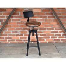 Industrial Bar Stool Counter Height Chairs Adjustable Breakfast Chair Last One - Multicolor - View 5