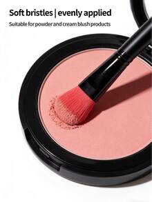 2pcs Soft Bristle Non-Shedding Makeup Brushes Set, Powder Blush Brush, Dense Face Makeup Brushes - Black - View 7