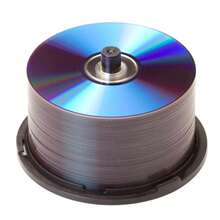 1pc Cubo de almacenamiento de gran capacidad para CD/DVD, soporte de plástico transparente vacío, organizador de almacenamiento de discos compactos DO3A - 1 pieza para 25 discos - Ver 3