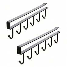 Giá đựng đồ nhà bếp không cần khoan lỗ, móc treo liền mạch gắn trên cửa tủ, kệ treo đồ dùng nhà bếp, phòng tắm, tủ đựng thực phẩm, giá treo thìa, muỗng, khăn, dụng cụ nhà bếp. - Nhiều màu - Xem 13