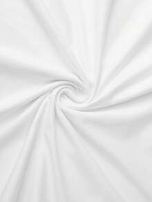 日系女式宽松圆领短袖字母数字印花T恤，春夏款 - 白色 - 查看 4