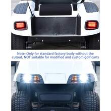 LED Headlight and Taillights Kit for E-Z-GO TXT 1995-2013 Golf Cart Accessories 12V Front Head Light Tail Light Compatible with EZGO TXT 1995-2013 Golf Cart Standard Factory Body - Negro - Ver 6