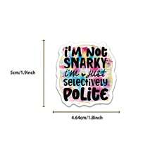 50 Humorous And Sarcastic DIY Stickers: Perfect For Journals, Guitars, Laptops, Helmets, Skateboards, Suitcases, And More - Suitable For Ages 14 And Up - No Power Required - Versatile Use - Made Of Vinyl - Humorous DIY Stickers - View 7