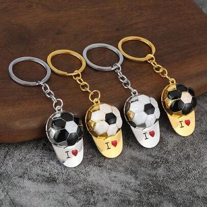 World Cup Football Keychain Trophy Fan Keychain Sports Event Commemorative Small Gift