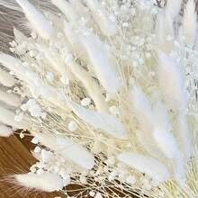 1 Buquê Arranjo Floral de Primavera - Capim-das-Pampas, Lavanda, Flores Coloridas de Primavera/Verão, Decoração Versátil para Casa, Boho, Fazenda, Jardim Moderno, Buquê de Plantas Naturais para Vasos, Casamentos, Aniversários, Festas, Adereços de Fotografia, DIY - santidade - Visão 2