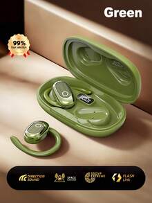 Acer OHR553 Bluetooth Earbuds Open-Ear Design With Charging Case Non-In-Ear OWS Wireless Earhooks Comfortable Wear Perfect For Sports Running Cycling Compatible With IOS/Android Phones - one-size - View 16